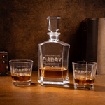 Personalized Family Photos Whiskey Decanter with 1-6 Names Father's Day Anniversary Gift for Dad