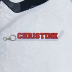 Henkilökohtainen Monivärinen Hockey Stick Avaimenperä nimi ja numero Päivittäinen käyttö syntymäpäivälahja jääkiekko ystäville