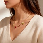 Henkilökohtainen Birthstone Constellation Initial Heart riipukset kaulakoru vuosipäivä äitienpäivä syntymäpäivälahja naisille