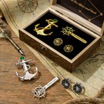 Henkilökohtainen Pohjantähti Design Navigaattori Korut asetettu Birthstone ja teksti Formal Suit Essential häät lahja sulhanen Best Man