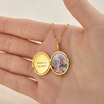Personalized Angel Photo Necklace with Text for Memorial Dainty Jewelry Birthday Memorial Day Gift for Friends Pet Owners Families
