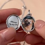 Personalized Angel Photo Necklace with Text for Memorial Dainty Jewelry Birthday Memorial Day Gift for Friends Pet Owners Families