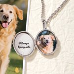 Personalized Angel Photo Necklace with Text for Memorial Dainty Jewelry Birthday Memorial Day Gift for Friends Pet Owners Families