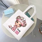 Personalized Nurse Cartoon Character Easter Egg Large Tote Bag with Name and Job Title Travel Essentials Birthday Nurse Week Gift for Medical Staff