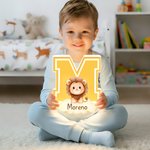 Personalised Cute Animal Initial Cloud LED Night Light with Name Nursery Decor Birthday Baby Shower Gift for Babies Toddlers