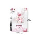 Personalized Butterfly Floral 2026-2028 Spiral Planner Notebook with Name and Weekly Monthly Planner Pages New Year Birthday Gift for Family Friends