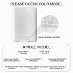 Personalized Vintage Toile De Jouy Style Reading Woman Portable Kindle Case with Name and Hand Strap Daily Use Birthday Gift for Bookworms