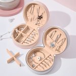 Personalised Macaron Jewellery Box with 3D Cream Style Name Travel Accessory Birthday Gift for Women Patissier Dessert Lovers