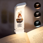 Personalized Butterfly Cartoon Character LED Book Light Clip with Name and Text Daily Use Birthday Gift for Students Bookworms