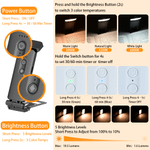 Personalized Butterfly Cartoon Character LED Book Light Clip with Name and Text Daily Use Birthday Gift for Students Bookworms