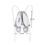 Personalisierte Kinderrucksack aus Samt mit besticktem Namen Osterhasen Turnbeutel mit Hasenohren und Schwänzchen Ostern Eiersuche Geschenk für Kinder