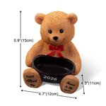 Personalized Bear Resinous Bird Feeder with Engraved Name and Text Miscarriage Baby Memorial Gift for Parents