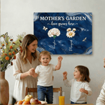 Poster personalizzato con fiori di nascita, senza cornice, con 1-16 nomi, decorazione per la casa, compleanno, regalo per la festa della mamma e della nonna.