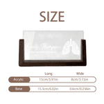 Personalized Stethoscope Surgeon Design Acrylic LED Night Light with Wooden Base Office Decor Appreciation Gift for Doctor Medical Staff