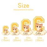 Personalised Cute Animal Initial Cloud LED Night Light with Name Nursery Decor Birthday Baby Shower Gift for Babies Toddlers