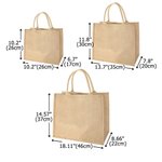 Personalized Easter Bunny Large Capacity Jute Bag with Initial and Name Daily Use Easter Gift for Friends Kids