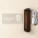 Personalized Stethoscope Surgeon Design Acrylic LED Night Light with Wooden Base Office Decor Appreciation Gift for Doctor Medical Staff