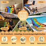 Personalisiertes Strandtuch im Graffiti Splatter Design mit Namen schnelltrocknendes Badetuch Sommer Urlaub Geschenk für Kinder Teens Graffiti-Fans