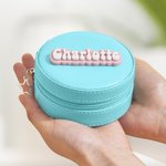 Personalised Macaron Jewellery Box with 3D Cream Style Name Travel Accessory Birthday Gift for Women Patissier Dessert Lovers