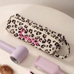 Borsa personalizzata di grande capacità per la conservazione degli strumenti per capelli con nome e maniglia ricamati Regalo di compleanno essenziale per le donne parrucchiere