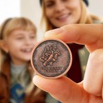 Personalised Family Photo Retro Commemorative Coin with Text Birthday Anniversary Daily Use Gift for Family