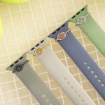Personalized Tennis Racket Birthstone Sporty Watch Band Charm Smartwatch Accessories Birthday Game Day Gift for Tennis Lover Coach