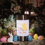 Lampe solaire de jardin imperméable avec nom et initiales Cadeau de fête de Pâques pour la famille et les enfants