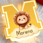 Personalised Cute Animal Initial Cloud LED Night Light with Name Nursery Decor Birthday Baby Shower Gift for Babies Toddlers