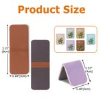 Personalised Birth Flower Bouquet Multicolour Magnetic PU Leather Bookmark Clip with Name Birthday Gift for Book Lovers