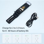 Personalized Book Birth Flower LED Rechargeable Light Clip with Name Reading Accessory Daily Use Birthday Gift for Book Lovers Bookworms