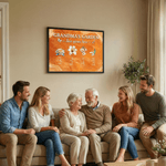 Poster personalizzato con fiori di nascita, senza cornice, con 1-16 nomi, decorazione per la casa, compleanno, regalo per la festa della mamma e della nonna.