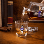 Personalized Cartoon Character Football Whiskey Decanter with Engraved Name Father's Day Birthday Gift for Father Friends Bartenders