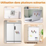 Marque-page magnétique en cuir PU personnalisé avec nom et fleur de naissance - Cadeau d'anniversaire pour les amoureux de lecture