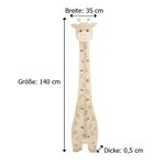 Personalisierte Giraffe Messlatte aus Filz mit Namen weiche Wachstumsmesser Kinderzimmer Wanddeko Taufe Babyparty Geburtstag Geschenk für Baby Kinder
