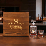 Personalized Photo Whiskey Decanter with Engraved Name and Date Birthday Anniversary Gift for Men Friends