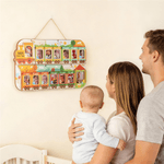 Cadre photo en bois avec nom pour la croissance de bébé Cadeau d'anniversaire pour bébé