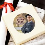 Personalized Graduation Photo Waterproof Stickers with Name and Year Favor Label Celebration Graduation Party Decor for 2026 Graduates Classmates