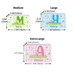 Boîte à biscuits en fer blanc avec nom et initiales Cadeau de Pâques personnalisé pour les enfants