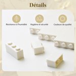 Puzzles en briques de construction personnalisé avec photo - Décoration en forme de cœur - Cadeau anniversaire mariage fête pour famille couple