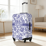 Funda de Maletas Personalizada Multicolor Floral para Maleta de 18-32 Pulgadas con Nombre Accesorios de Viaje Regalo de Cumpleaños para Mujeres Amantes de los Viajes