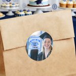 Personalized Graduation Photo Waterproof Stickers with Name and Year Favor Label Celebration Graduation Party Decor for 2026 Graduates Classmates
