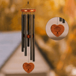 Carillón de viento personalizado con nombre y año, decoración del hogar, recuerdo de mascotas, regalo de condolencia para el dueño de una mascota.