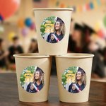 Personalized Graduation Photo Waterproof Stickers with Name and Year Favor Label Celebration Graduation Party Decor for 2026 Graduates Classmates