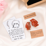 Personalized You Are My Penguin Design Red Penguin Pebble with Card Velvet Bag and Gift Box Birthday Anniversary Gift for Couples