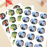 Personalized Graduation Photo Waterproof Stickers with Name and Year Favor Label Celebration Graduation Party Decor for 2026 Graduates Classmates