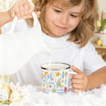 Personlig söt påsk Peter Rabbit Bunny 12 oz emaljmugg med namn Tillbaka till skolan födelsedagspresent för barn