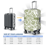 Funda de Maletas Personalizada Multicolor Floral para Maleta de 18-32 Pulgadas con Nombre Accesorios de Viaje Regalo de Cumpleaños para Mujeres Amantes de los Viajes