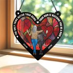 Parasol colgante personalizado con personajes de dibujos animados con nombres para la ventana Decoración para el Día de la Madre Regalo de cumpleaños para mamá Mujer