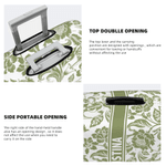 Funda de Maletas Personalizada Multicolor Floral para Maleta de 18-32 Pulgadas con Nombre Accesorios de Viaje Regalo de Cumpleaños para Mujeres Amantes de los Viajes