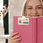 Personalised Cartoon Reading Character Magnetic Bookmark Clip with Name and Surname Reading Supplies Birthday Gift for Book Lovers Bookworms